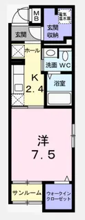 ワイズ オブリガート【101号室】の間取り