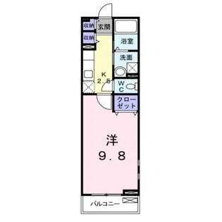 サン クレメントB【101号室】の間取り