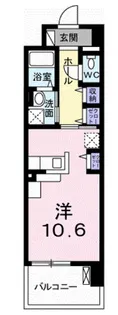 クレール姫路【704号室】の間取り