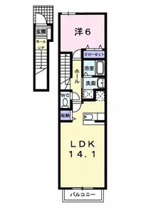 ヴィラ・セレーノ【2階】の間取り