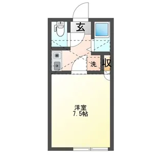 コスモスⅠ【202号室】の間取り