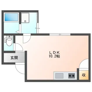 コーポライラック【102号室】の間取り