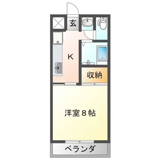 カルレット【202号室】の間取り