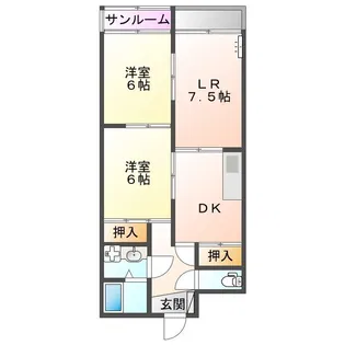 Ashiビル【306号室】の間取り