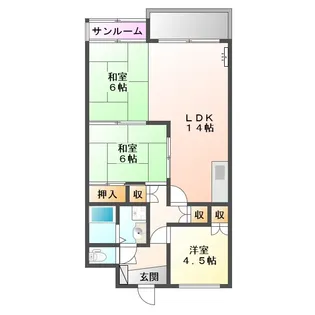Ashiビル【303号室】の間取り
