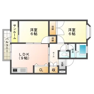 ヴィラ・グレース【201号室】の間取り