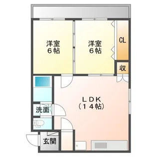 パークサイド桜木Ⅰ【405号室】の間取り