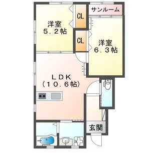 NOEL【1階】の間取り