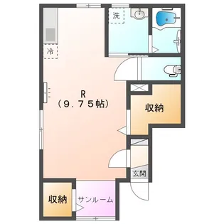 VILLA COURT CARROT寺町【1階】の間取り