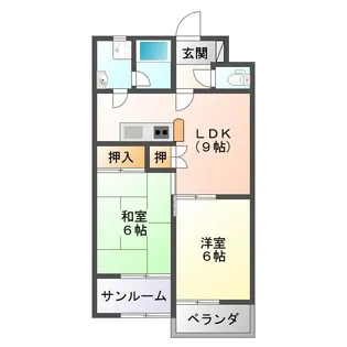 パークサイド桜木Ⅱ【307号室】の間取り