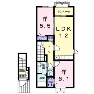 イームズ【2階】の間取り