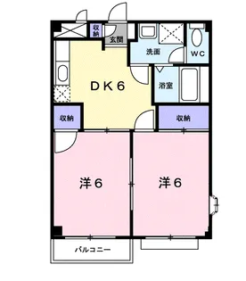 エルディム信【2階】の間取り