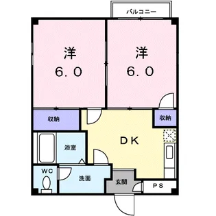 シティハイツKEN【1階】の間取り