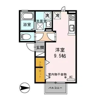 ラグーンY【1階】の間取り