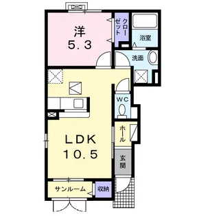 ウッディ グッディ Ⅲ【1階】の間取り