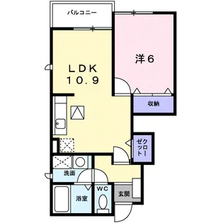 ブリエ Ⅰ【1階】の間取り