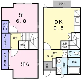 コースマスⅡ【1階】の間取り