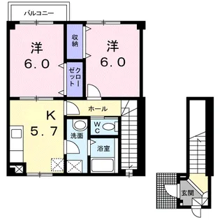 スターヒルズ【2階】の間取り