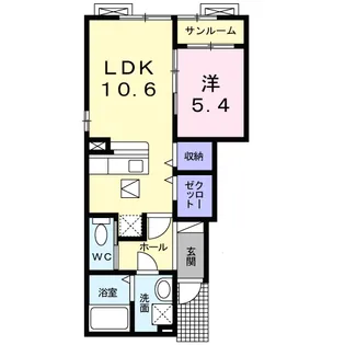 コンコード【1階】の間取り