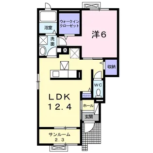 シャノワール【1階】の間取り