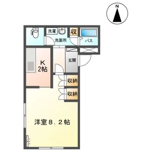 アクアス今江【2階】の間取り