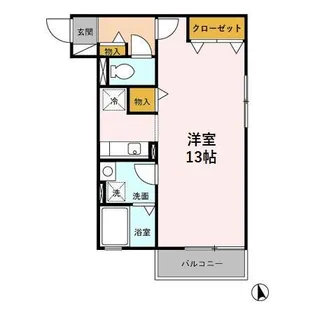 シャルム駅東【2階】の間取り