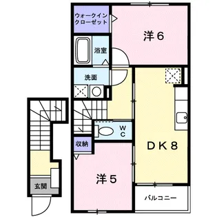 セイバリーヴィラ【2階】の間取り