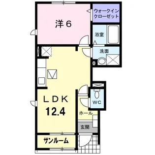 ヴァンベール Ⅰ【1階】の間取り