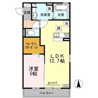 プリメーラ参番館【1階】の間取り