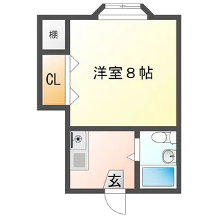 マンション新生【206号室】の間取り