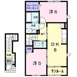 モンターニュ アン トルチェ【2階】の間取り