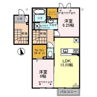 CHOCOLAT〜ショコラ〜【2階】の間取り