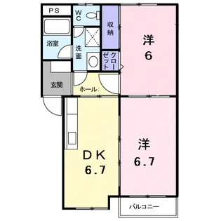 エルンテ【2階】の間取り