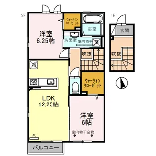 CHOCOLAT〜ショコラ〜【2階】の間取り