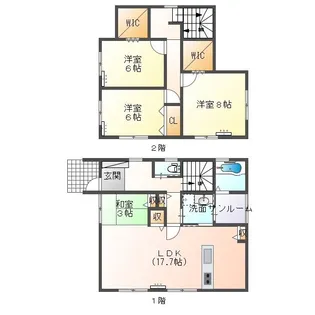 石川県能美市浜町【一戸建】の間取り