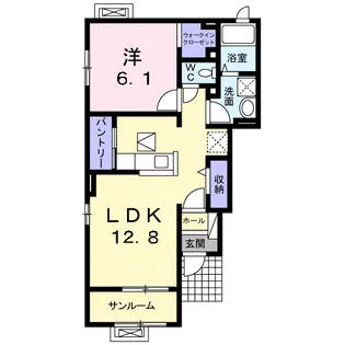 ニッバーナ【1階】の間取り