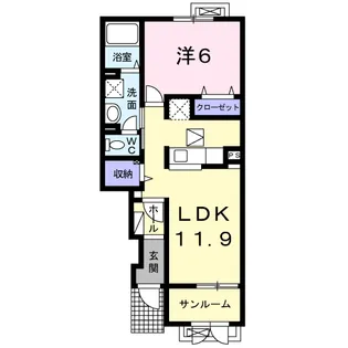 アルディ Ⅰ【1階】の間取り
