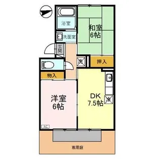 コートファミール【1階】の間取り