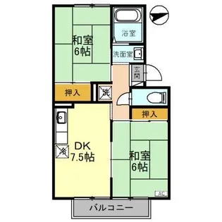 コートファミール【2階】の間取り