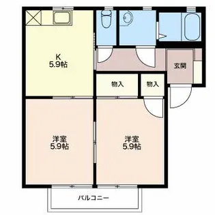 SH・エコール【2階】の間取り