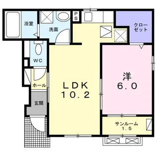 スマイル ツワノ【1階】の間取り
