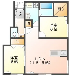 ヴィオス【101号室】の間取り