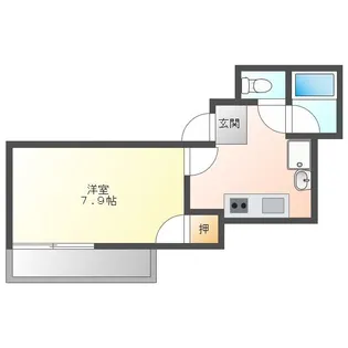 ウエストパレス【302号室】の間取り