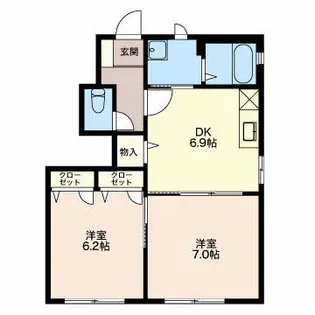 SH・スプリングフラット【1階】の間取り