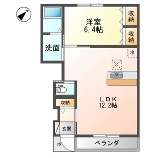 ルミエール【1階】の間取り