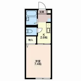 SH・リトルビレッジB【111号室】の間取り