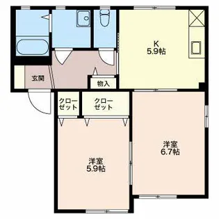 SH・サンシティーA【1階】の間取り