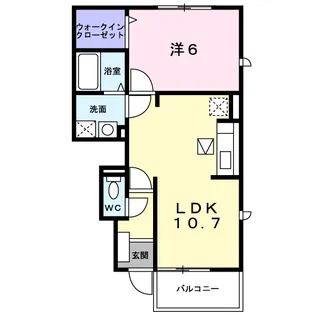 サンパティークⅠ【1階】の間取り