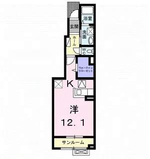 クオーレ【1階】の間取り