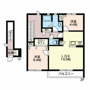SH・アクシーズ【2階】の間取り